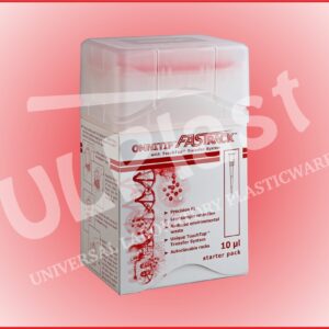 81510 Końcówki OMNITIP® OM-10-SFR-C do pipet, poj. 0,5-10 µl, dł. 38 mm, bezbarwne, stos Starter.