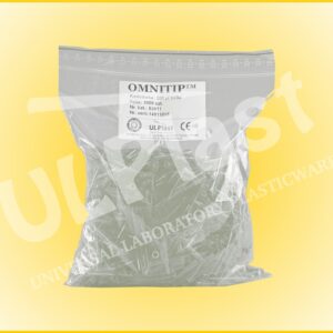 83011 Końcówki OMNITIP® OM-200-B-C do pipet, poj. 1-200 µl, dł. 49,5 mm, bezbarwne, pakowane w worku.