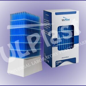 85710 Końcówki OMNITIP® OM-1000-RF-B do pipet, poj. 100-1000 µl, dł. 83 mm, niebieskie, stos Reload.